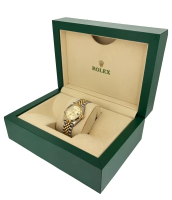 Rolex 31mm Datejust 18ct Gold/Stainless Steel Diamond Dial 2021 Box & Papers