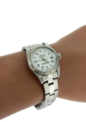 Rolex 26mm Datejust -18ct White Gold & Stainless Steel (1996 Box & Papers) Model:69174