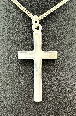 Sterling Silver Plain Cross Pendant 2.8g ( 30 x 25 x 2.4mm )