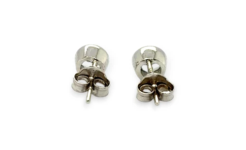 0.56ct Aquamarine & 9ct White Gold Stud Earrings 1.0g
