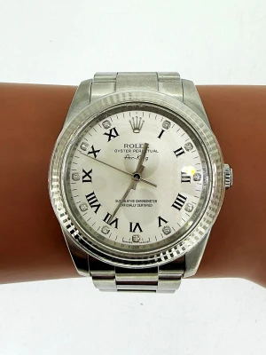Rolex 36mm Airking DIAMOND DIAL Stainless Steel 2007 Box & Papers Model: 114234