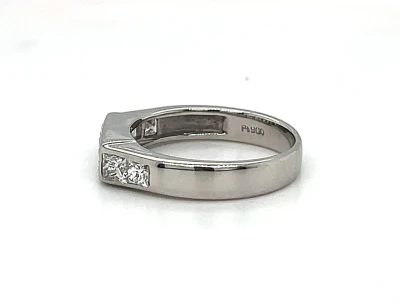1.00ct Diamond & Platinum Fancy Eternity/Wedding Band 5.1g