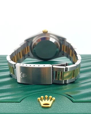 Rolex 34mm Oyster Perpetual Date- 18ct Gold & Stainless Steel 1995 Box & Papers Model: 15223