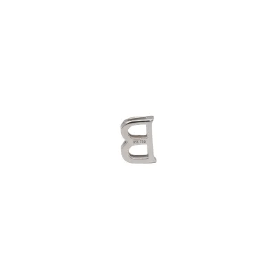 0.11ct Natural Diamond & 18ct White Gold - Initial B- Pendant ( 11.5 x 8.5mm) 1.42g