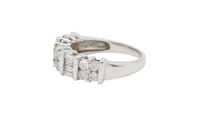 1.00ct Diamond & 18ct White Gold Dress Ring 4.7g