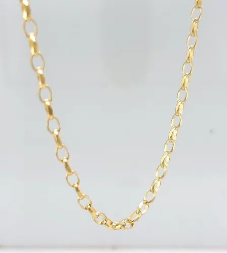 9ct Gold 3.0mm Belcher Chain 22inch