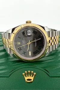Rolex 41mm DateJust Wimbledon 18ct Gold & Stainless Steel 2026 Box & Papers