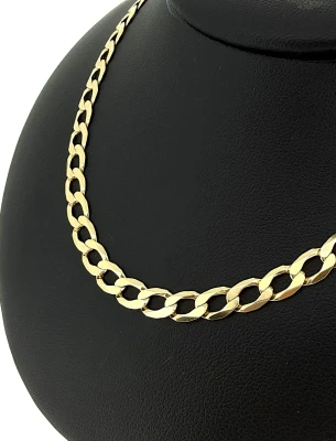 9ct Gold 5mm Traditional Curb Chain 13.1g 22Inch