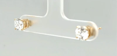 1.50ct Lab Grown Diamond & 9ct Gold Solitaire Stud Earrings