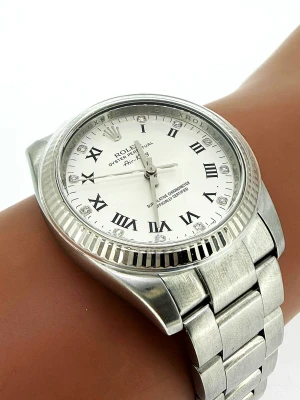 Rolex 36mm Airking DIAMOND DIAL Stainless Steel 2007 Box & Papers Model: 114234