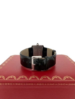 Cartier Tank Divan Stainless Steel/Leather Circa 2008