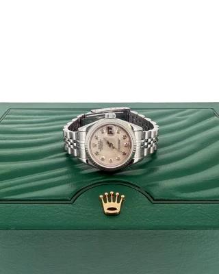 Rolex 26mm DateJust Diamond & Mother of Pearl(1998 Box & Papers)Stainless Steel