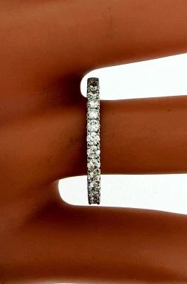 0.51ct Diamond & Platinum Eternity/Wedding Band 3.6g