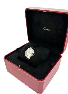 Cartier 33mm Ballon Bleu - Stainless Steel/Leather 2026 Box & Papers Model: 3489