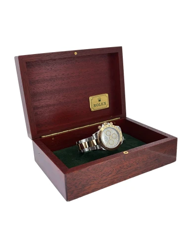 Rolex 40mm Daytona Cosmograph Slate Grey (2003 Box & Papers) 18ct Gold/Stainless Steel Model:116523