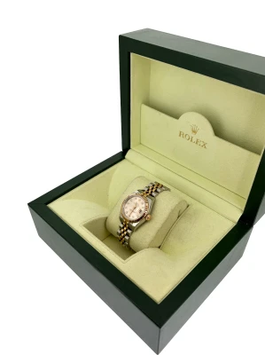 Rolex 26mm DateJust 18ct Rose Gold/Stainless Diamond Dial 2015 Box & Papers