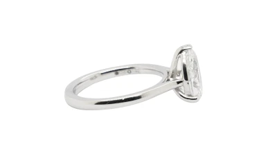2.02ct Lab Grown Diamond & Platinum Solitaire Ring 5.75g