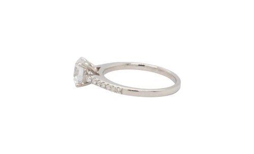 1.51ct Lab Grown Diamond & Platinum Solitaire Ring 4.3g