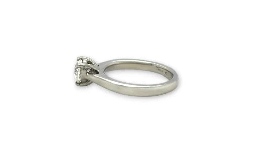 0.54ct Natural Heart Shape 3 claw solitaire EGL certified Platinum 4.5g