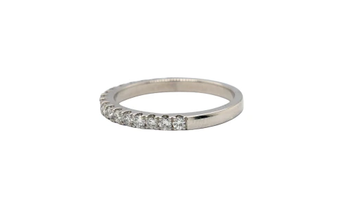 0.51ct Diamond & Platinum Eternity/Wedding Band 3.6g