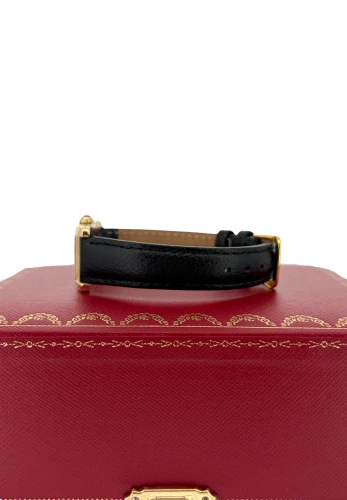 Cartier Tank Americaine 18ct Gold & Leather _Year Circa 2000 ( 22.0mm x 41.5mm) Model: 1720-1