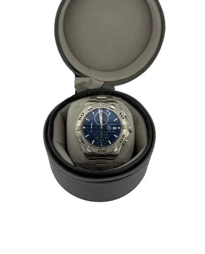 Gents 43mm Tag Heuer Aquaracer - Chronograph ( Year 2014) Stainless Steel model:CAP2112