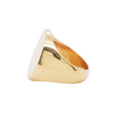 9ct Gold Signet Ring (19mm) 12.99g