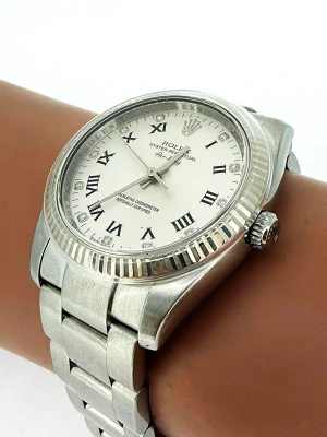 Rolex 36mm Airking DIAMOND DIAL Stainless Steel 2007 Box & Papers Model: 114234