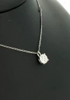 0.50ct Lab Grown Diamond & 9ct White Gold Solitaire Pendant - 18 Inch
