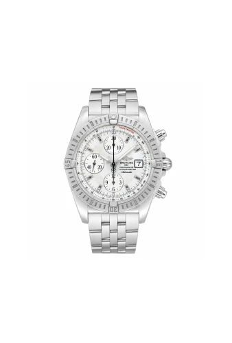 Breitling 44mm Evolution Chronograph - Stainless Steel & Mother of Pearl Dial-2010 Box & Papers Model: A11356