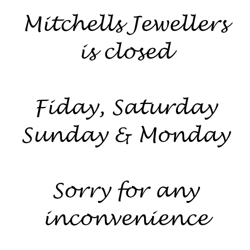 Closed Friday, Saturday, Sunday, and Monday !  Sorry for any inconvenience