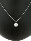 0.75ct Lab Grown Diamond & 9ct White Gold Solitaire Pendant 16/18 Inch
