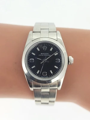 Rolex 25mm Oyster Perpetual - Stainless Steel 2007 Box & Papers Model: 76080