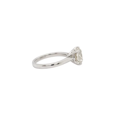 3.56ct Natural Diamond & Platinum Solitaire Ring 6.1g