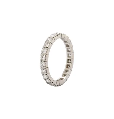1.80ct Natural Diamond & Platinum 3mm Full Band 3.38g