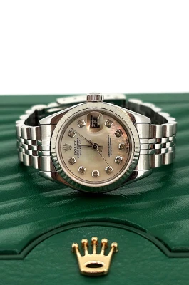 Rolex 26mm DateJust Diamond & Mother of Pearl(1998 Box & Papers)Stainless Steel