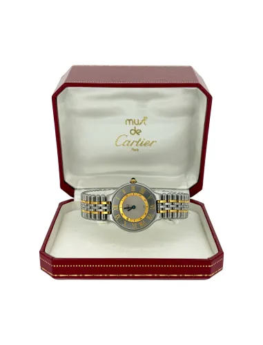 Cartier 28mm Must De Cartier 21- 18ct Gold & Stainless Steel (1996 Box & Papers) Model: 1340