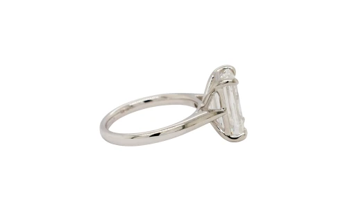 5.00ct Lab Grown Diamond & Platinum Solitaire Ring 7.3g