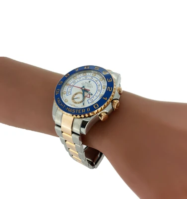 Rolex 44mm Yachtmaster 2 (2013 Box & Papers) 18ct Rose Gold & Stainless Steel