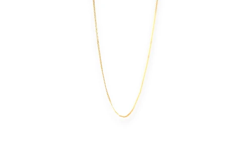9ct Gold 0.85mm Traditional Curb Chain 16 Inch