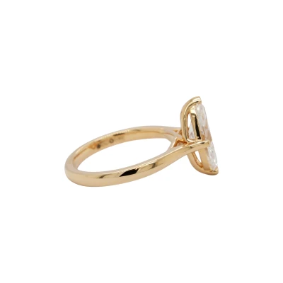 2.03ct Marquise Lab Grown Diamond & 18ct Gold Solitaire Ring 4.9g