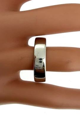 6mm Platinum Slight Court Band 13.0g