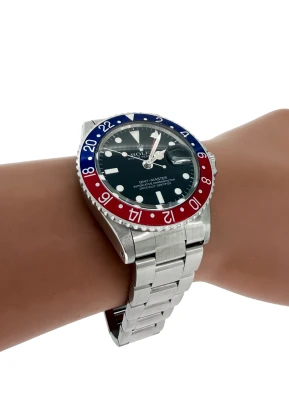 Rolex 40mm GMT Master "Pepsi" Stainless Steel Year 1966 - Model: 1675/0