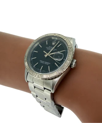 Rolex 36mm Datejust Stainless Steel Turn-O-Graph Bezel 1997 Box/Papers