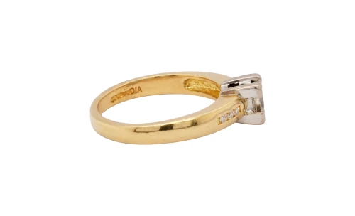 0.56ct Natural Diamond & 18ct Gold Solitaire Ring 4.5g