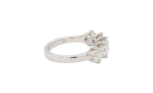 2.01ct Lab Grown Diamond  & Platinum 5 Stone Eternity Ring 5.6g Size : L
