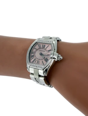 Cartier 31mm Roadster- Stainless Steel & Diamond ( Circa 2015) 2675