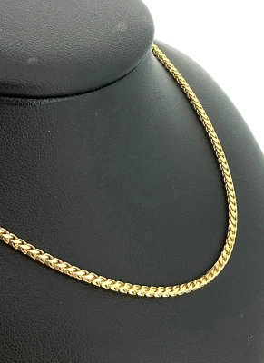 9ct Gold 2.0mm Fancy Spiga Chain 20Inch 9.5g