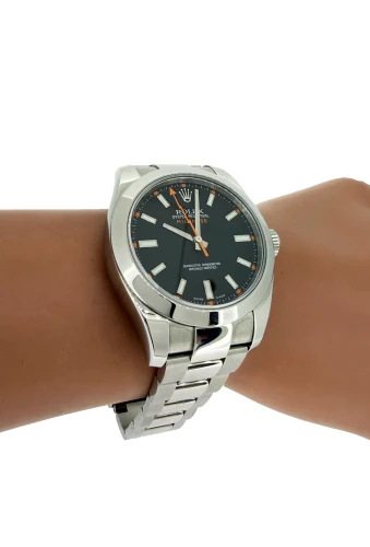 Rolex 40mm Milgauss - Stainless Steel 2012 Box & Papers Model: 116400