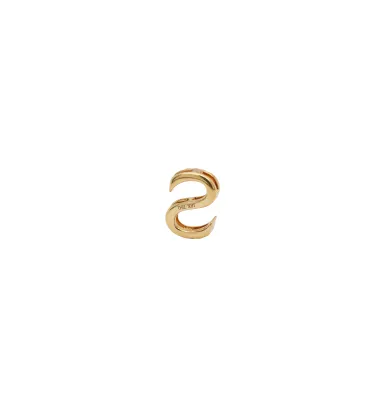 0.07ct Natural Diamond & 18ct Gold - Initial S- Pendant ( 11.8 x 8.4mm) 1.38g